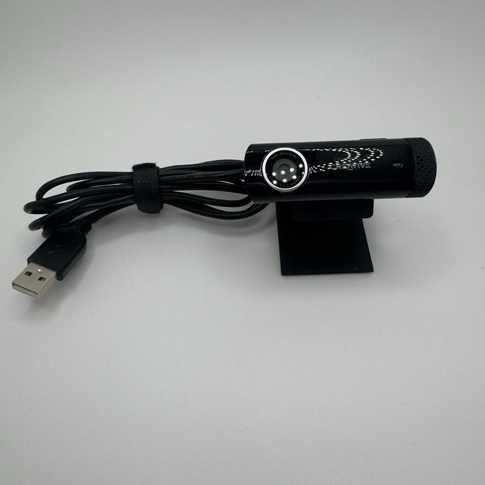 Creative Live! 5.7MP Cam VF0790 Sync 720P HD Chat Webcam PC Tested